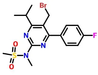 N- [5-Bromomethyl-4- (4-fluorophenyl) -6-isopropylpyrimidine-2-il] -N-methylmethane Sulfonamide CAS RHIF.799842-07-2