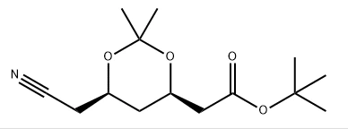 atorvastatin Calsiwm Canolradd CAS 125971-94-0 (4R,6R)-tert-Butyl-6-cyanomethyl-2,2-dimethyl-1,3-dioxane-4-asetad